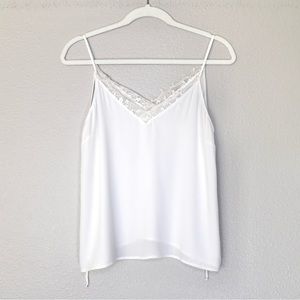 Lush Lace Cami Blouse Boho Shoulder Tie